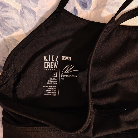 Kill Crew Black and Pink Sports Bra - Picture 3 of 3